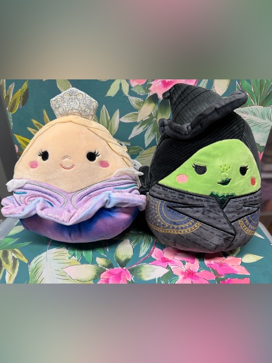 Squishmallows Other - Squishmallows Wicked For Good Glinda & Elpha 7.5 inch NWT (set of 2)